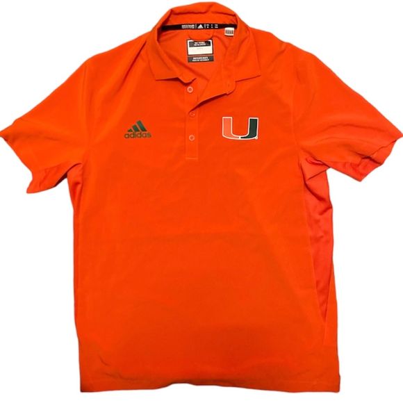 adidas Other - Adidas Miami Hurricanes Polo